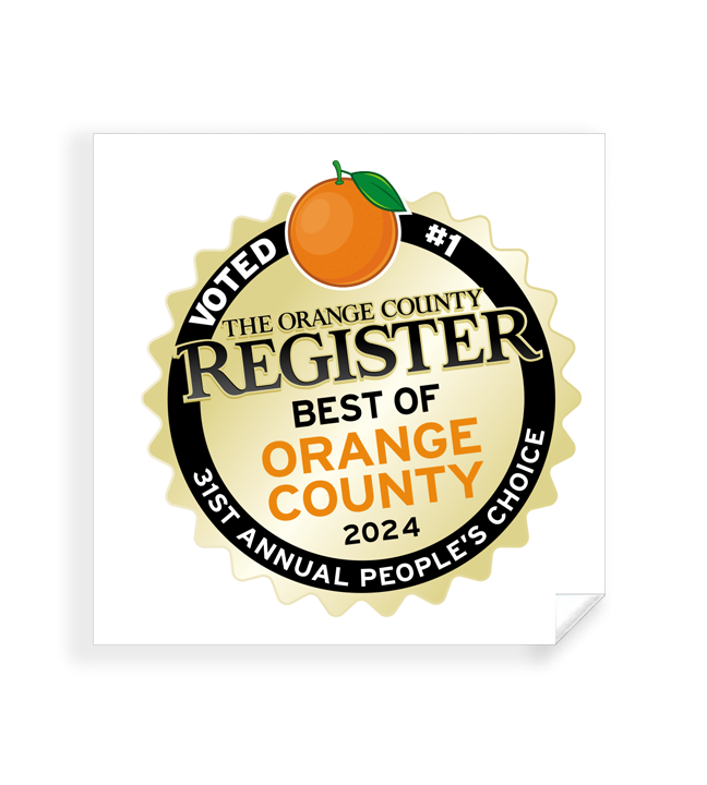 Best Of Orange County Award - Window Cling