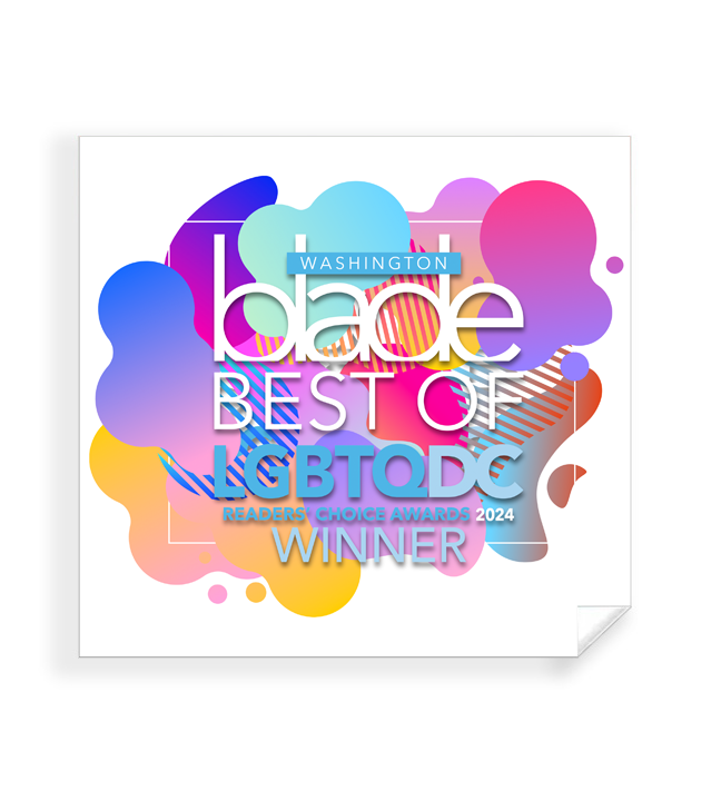 Washington Blade Best of LGBTQ DC Award - Window Decals