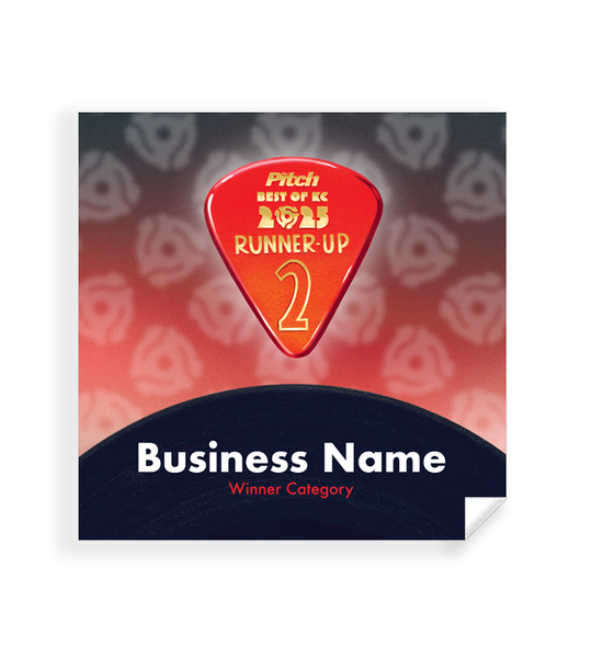 "Best of KC" Award Window Cling