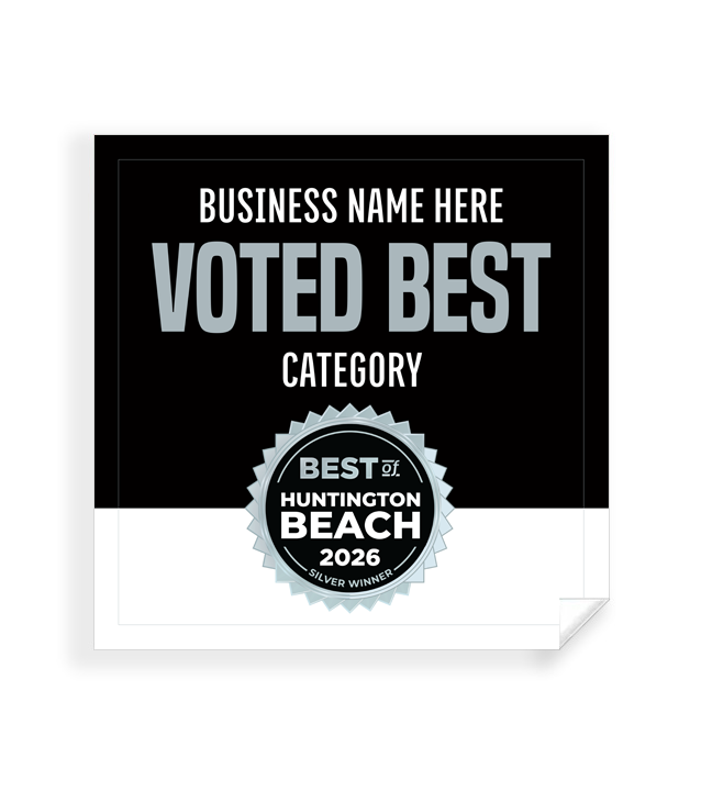 Best of Huntington Beach  - Window Cling