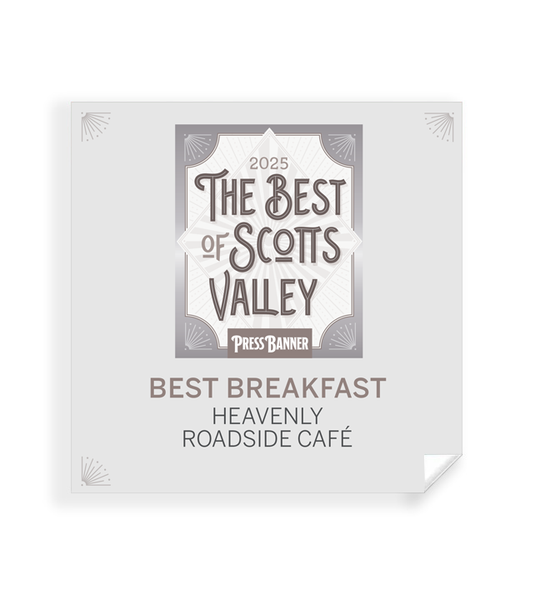 "Best of Scott's Valley" Award Window Cling
