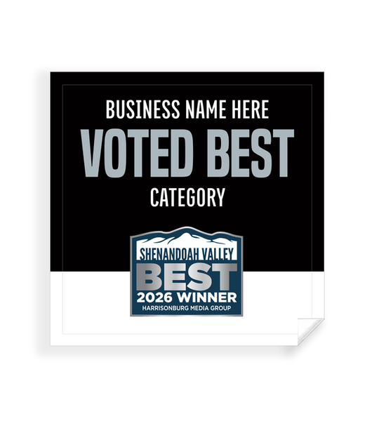 Shenandoah Valley Best  - Window Cling