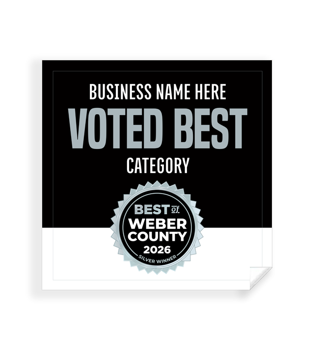 Best of Weber County  - Window Cling