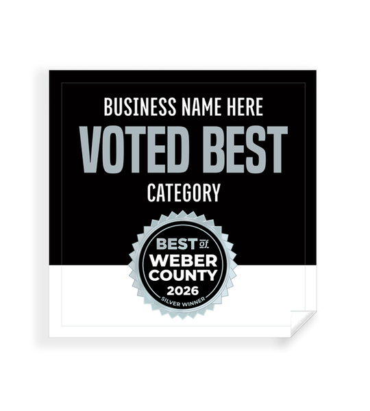 Best of Weber County  - Window Cling