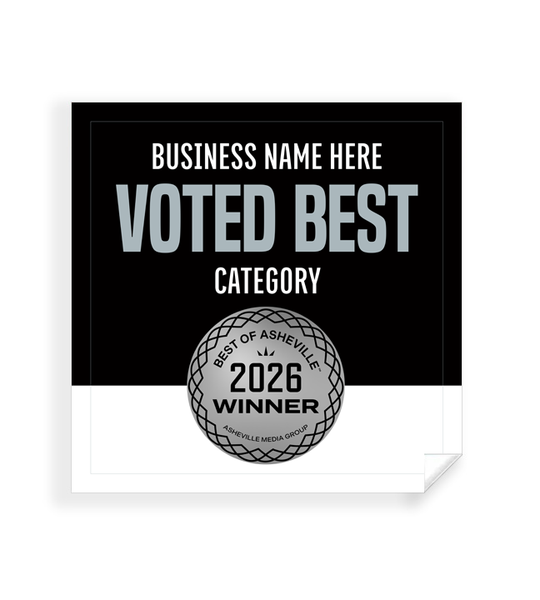 Best of Asheville  - Window Cling