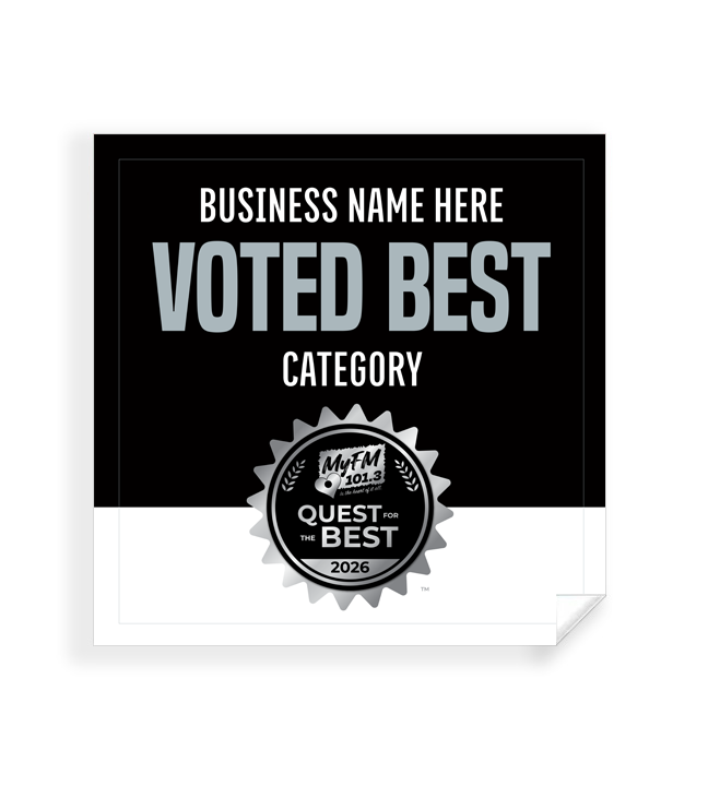 MyFM Quest for the Best  - Window Cling