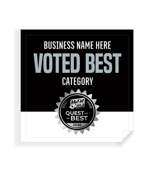 MyFM Quest for the Best  - Window Cling