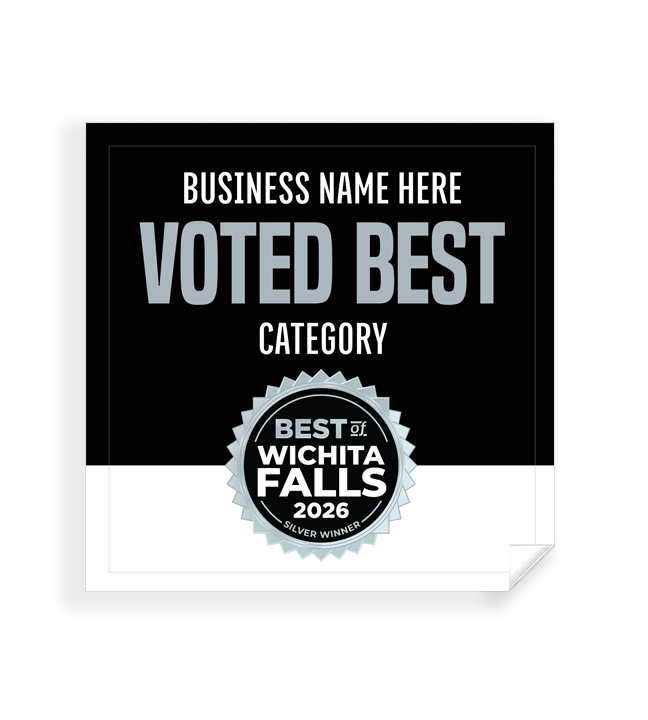 Best of Wichita Falls  - Window Cling