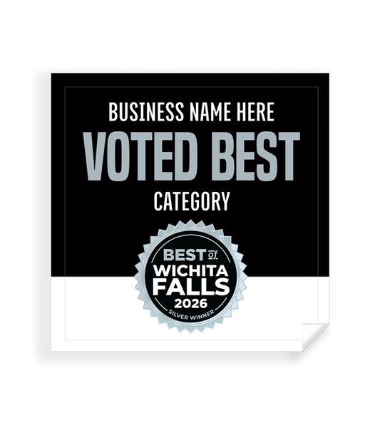 Best of Wichita Falls  - Window Cling