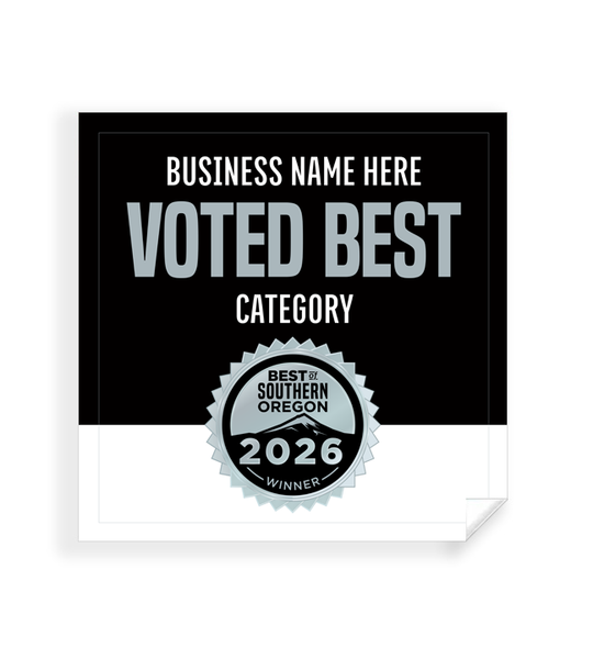 Best of Southern Oregon  - Window Cling