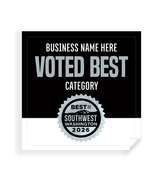 Best of Southwest Washington  - Window Cling