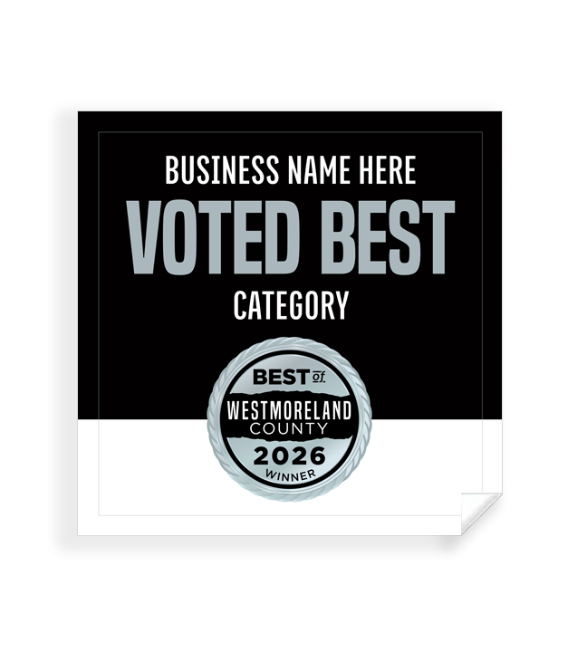 Best of Westmoreland County  - Window Cling