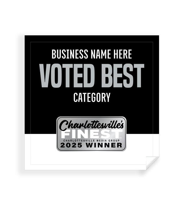 Charlottesville's Finest  - Window Cling