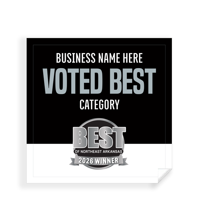 Best of Northeast Arkansas  - Window Cling