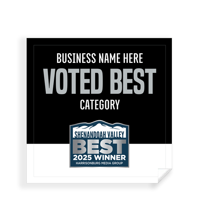 Shenandoah Valley Best  - Window Cling