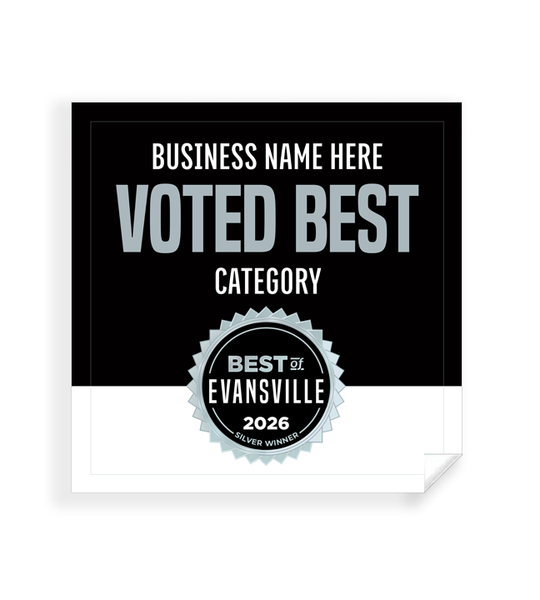 Best of Evansville - Window Cling