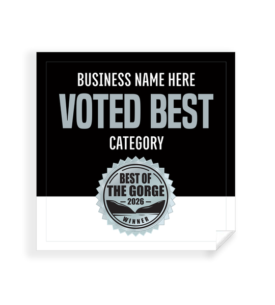 Best of the Gorge  - Window Cling