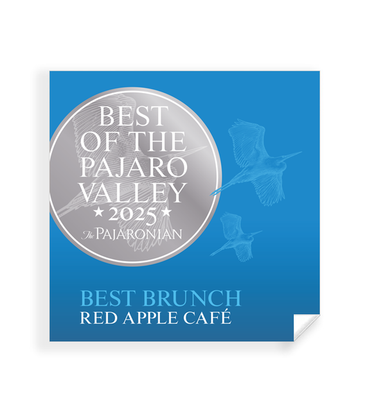"Best of Pajaro Valley" Award Window Cling