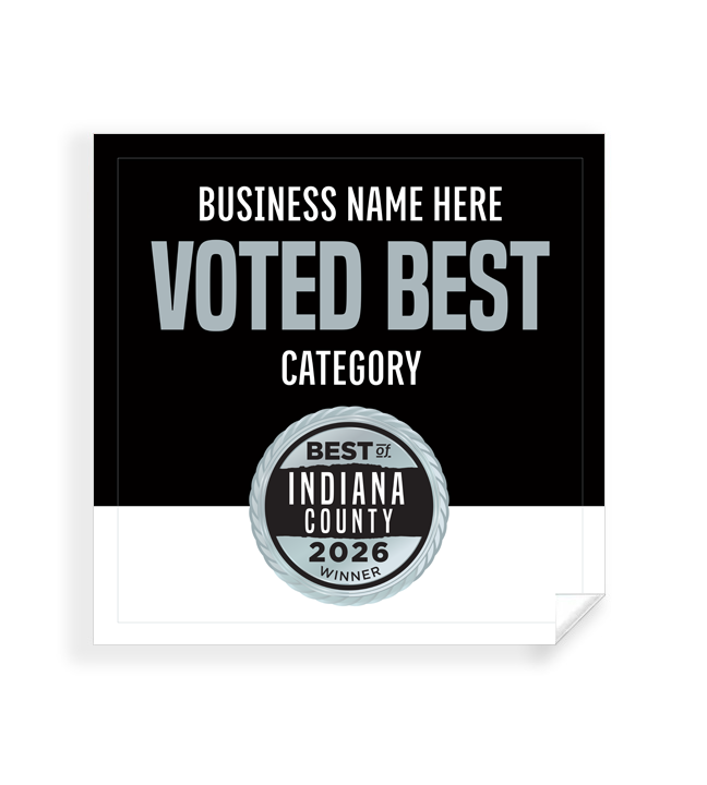 Best of Indiana County  - Window Cling