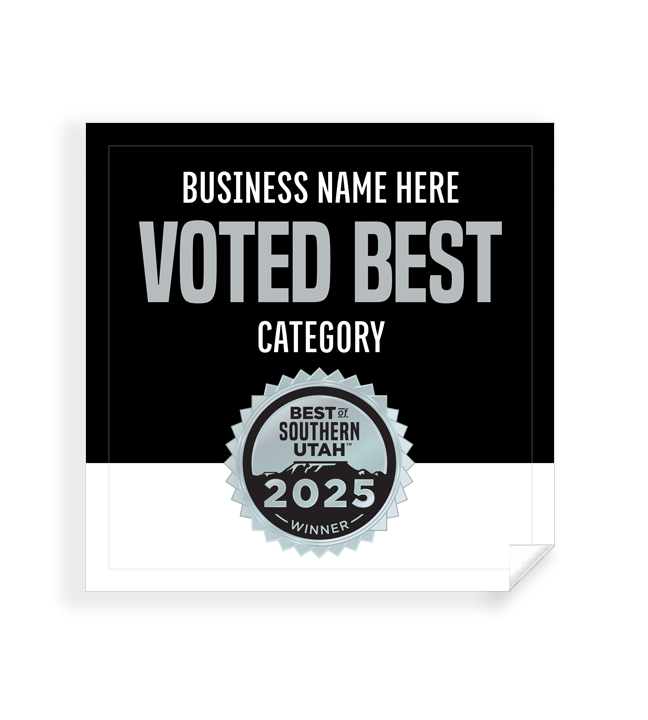Best of Southern Utah  - Window Cling