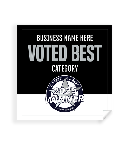 Clarksville's Best  - Window Cling