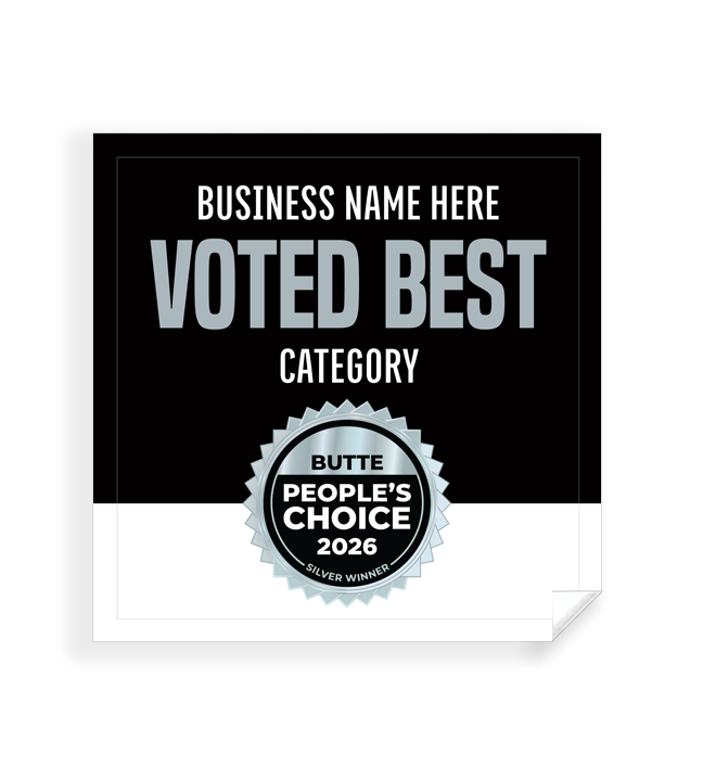 Butte People's Choice  - Window Cling