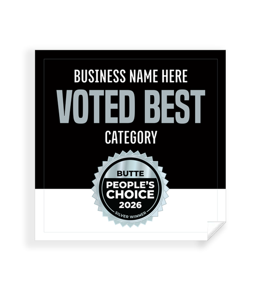 Butte People's Choice  - Window Cling