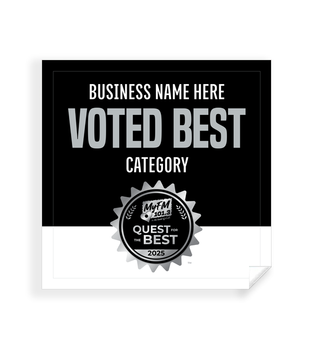 MyFM Quest for the Best  - Window Cling