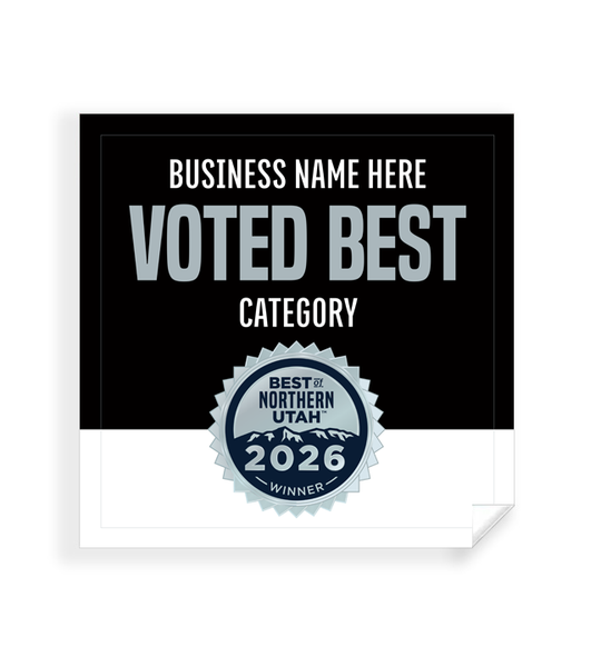 Best of Northern Utah  - Window Cling