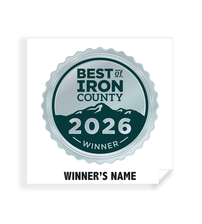 Best of Iron County - Simple Window Clings