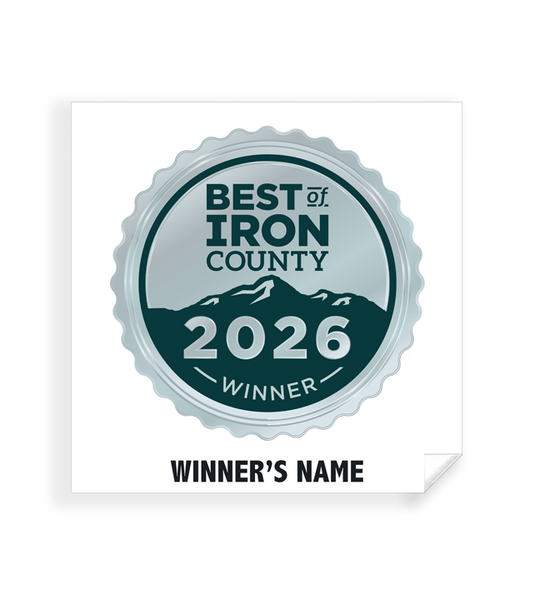 Best of Iron County - Simple Window Clings