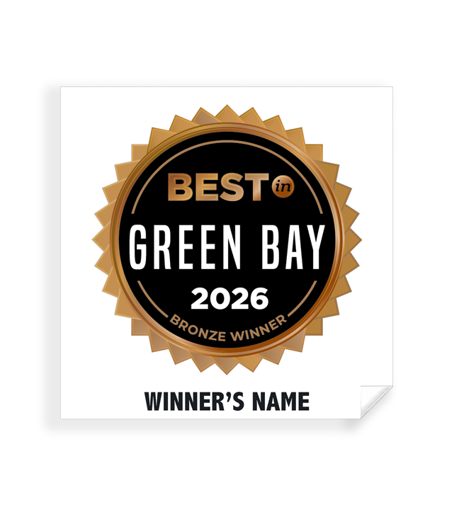 Best in Green Bay - Simple Window Clings