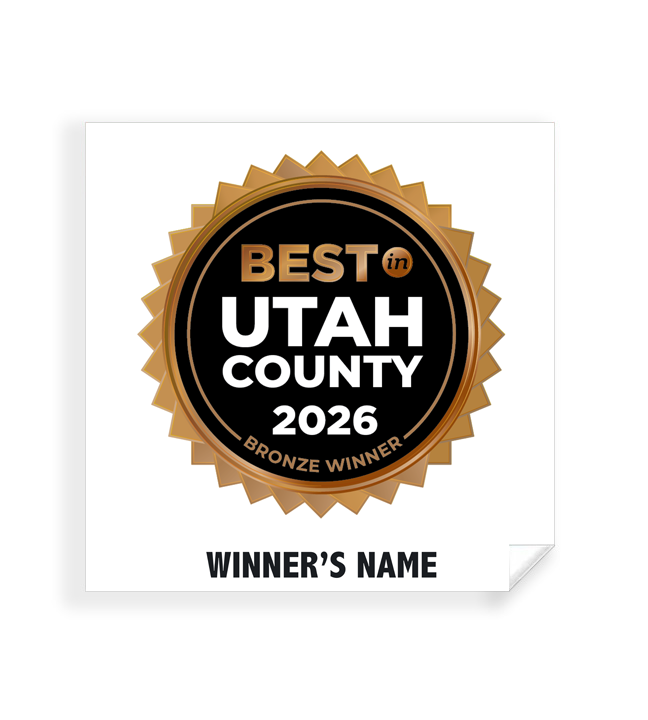 Best in Utah County - Simple Window Clings