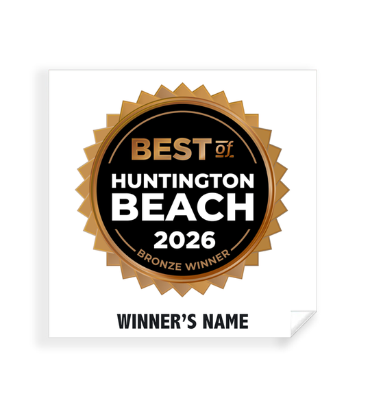 Best of Huntington Beach - Simple Window Clings
