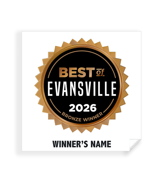 Best of Evansville - Simple Window Clings