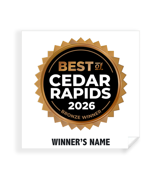 Best of Cedar Rapids - Simple Window Clings