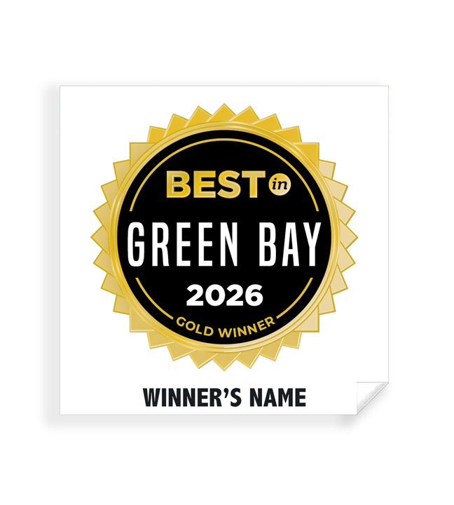 Best in Green Bay - Simple Window Clings