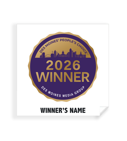 Des Moines' People's Choice - Simple Window Clings