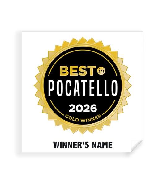 Best in Pocatello - Simple Window Clings