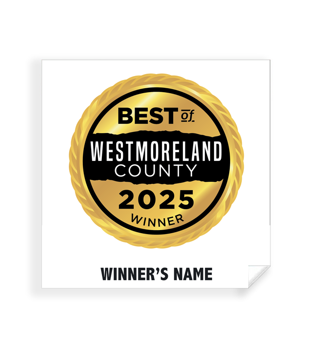 Best of Westmoreland County - Simple Window Clings
