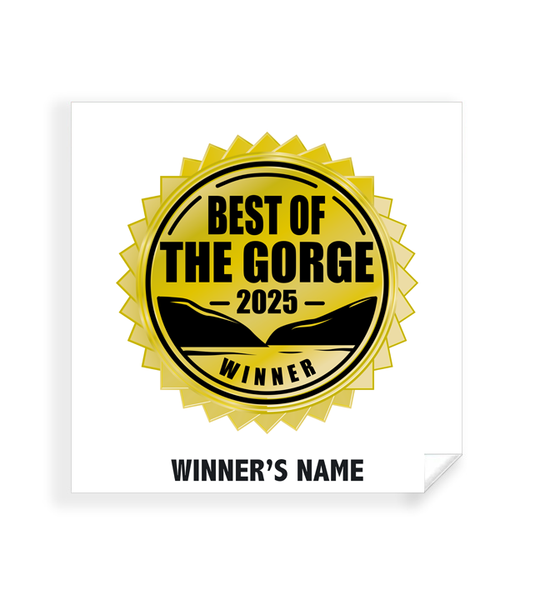 Best of the Gorge - Simple Window Clings