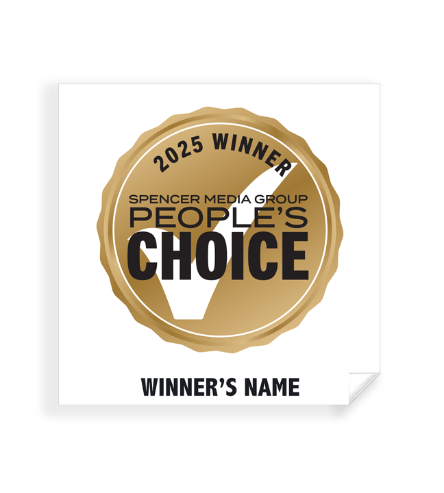 Spencer Media Group People's Choice - Simple Window Clings