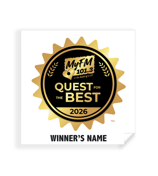 MyFM Quest for the Best - Simple Window Clings