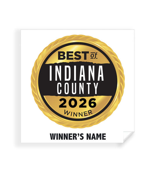 Best of Indiana County - Simple Window Clings