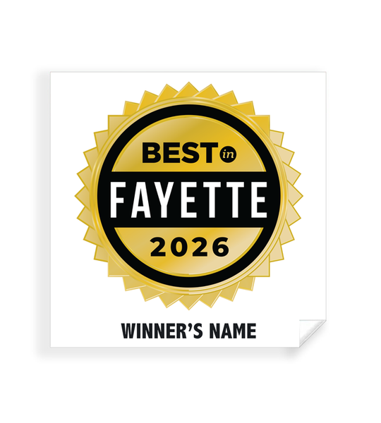 Best in Fayette - Simple Window Clings