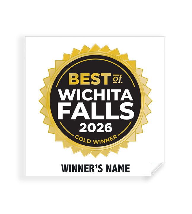 Best of Wichita Falls - Simple Window Clings
