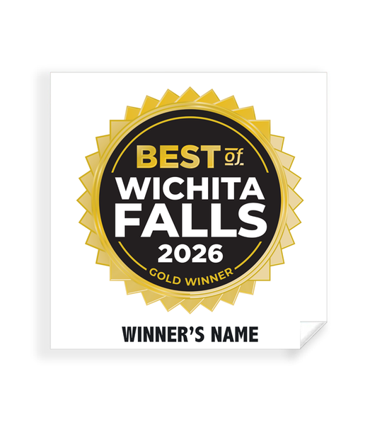 Best of Wichita Falls - Simple Window Clings