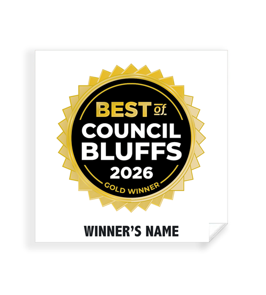 Best of Council Bluffs - Simple Window Clings