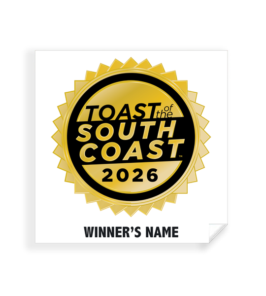 Toast of the South Coast - Simple Window Clings
