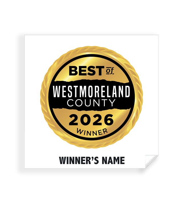 Best of Westmoreland County - Simple Window Clings